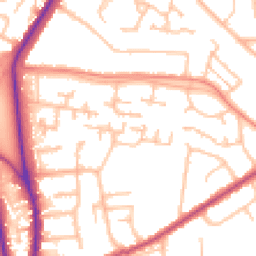 Daytime road noise heatmap for BR6 6LD