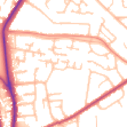 Daytime road noise heatmap for BR6 6LL