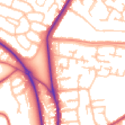 Daytime road noise heatmap for BR6 6NA