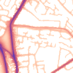 Daytime road noise heatmap for BR6 6NG