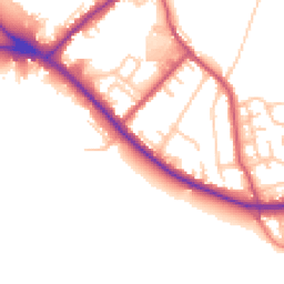 Daytime road noise heatmap for BR6 7AD