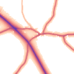 Daytime road noise heatmap for BR6 7RF