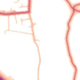 Daytime road noise heatmap for BR6 7TH
