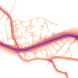 Daytime road noise heatmap for BR6 7UJ