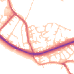 Daytime road noise heatmap for BR6 7WD