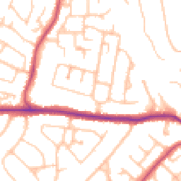 Daytime road noise heatmap for BR6 8AY