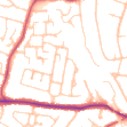 Daytime road noise heatmap for BR6 8BW