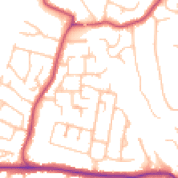 Daytime road noise heatmap for BR6 8DH