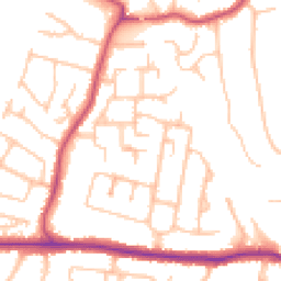 Daytime road noise heatmap for BR6 8DJ