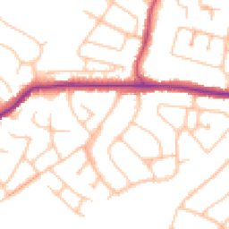 Daytime road noise heatmap for BR6 8DU