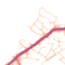 Daytime road noise heatmap for BR6 8JY
