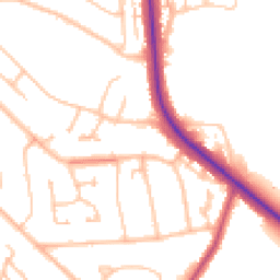 Daytime road noise heatmap for BR6 9BF