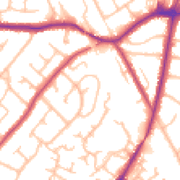 Daytime road noise heatmap for BR6 9QJ