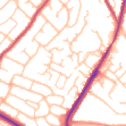 Daytime road noise heatmap for BR6 9SR