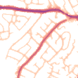 Daytime road noise heatmap for BR6 9TD