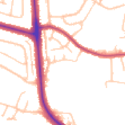 Daytime road noise heatmap for BR6 9TF