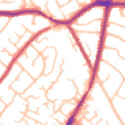 Daytime road noise heatmap for BR6 9TT