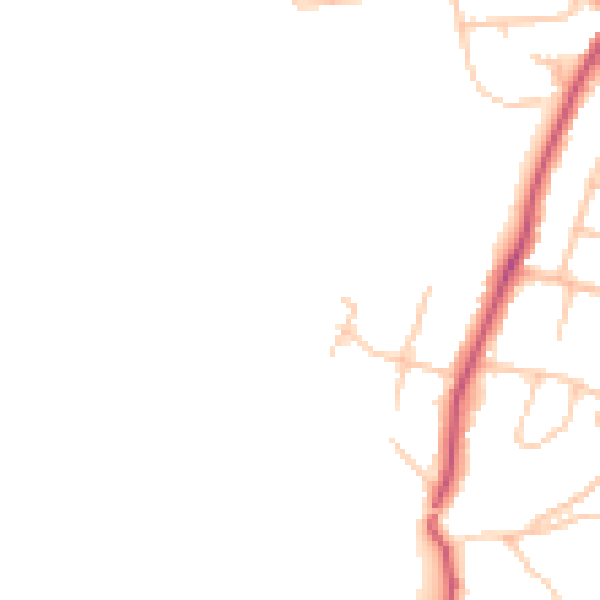 Daytime road noise heatmap for BR7 5EP