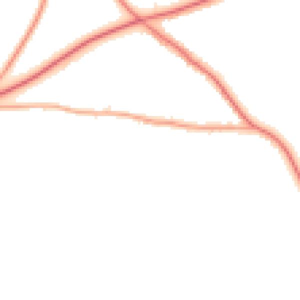 Night-time road noise heatmap for BR7 5FE