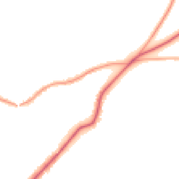 Night-time road noise heatmap for BR7 5NG