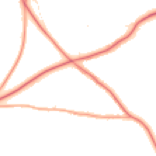 Night-time road noise heatmap for BR7 5PG