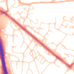 Daytime road noise heatmap for BR8 7AR