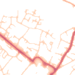 Daytime road noise heatmap for BR8 7AZ