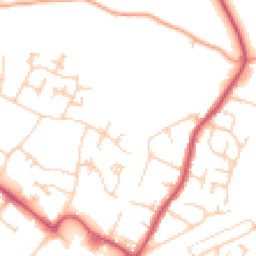 Daytime road noise heatmap for BR8 7BP