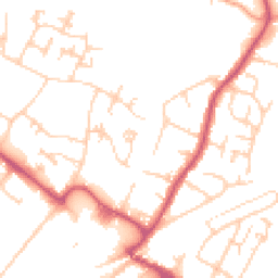 Daytime road noise heatmap for BR8 7FH