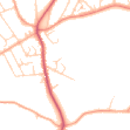 Daytime road noise heatmap for BR8 7LF
