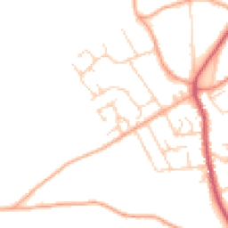 Daytime road noise heatmap for BR8 7PN