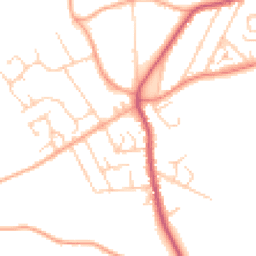Daytime road noise heatmap for BR8 7QF