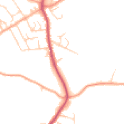 Daytime road noise heatmap for BR8 7QY