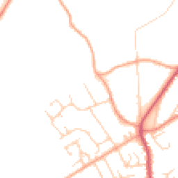 Daytime road noise heatmap for BR8 7RG