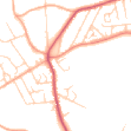 Daytime road noise heatmap for BR8 7RW