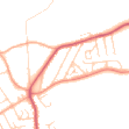 Daytime road noise heatmap for BR8 7SA