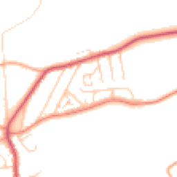 Daytime road noise heatmap for BR8 7SN