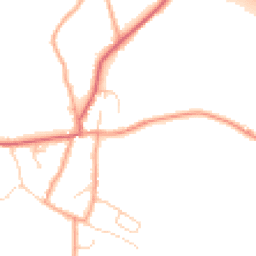 Daytime road noise heatmap for BR8 8JS