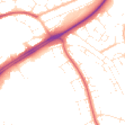 Daytime road noise heatmap for BS14 0AE
