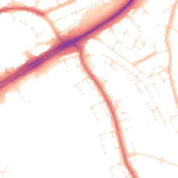 Daytime road noise heatmap for BS14 0AG