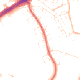 Daytime road noise heatmap for BS14 0AN