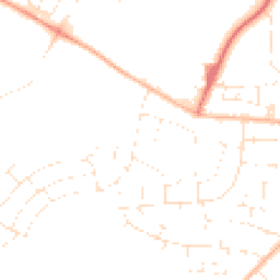 Daytime road noise heatmap for BS14 0DN