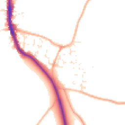 Daytime road noise heatmap for BS14 0FR