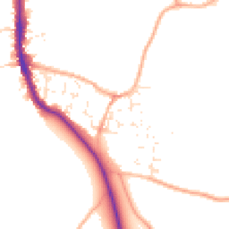 Daytime road noise heatmap for BS14 0FS