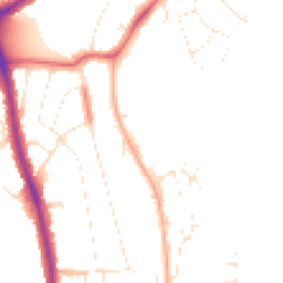 Daytime road noise heatmap for BS14 8BE