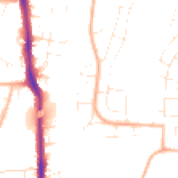 Daytime road noise heatmap for BS14 8DT