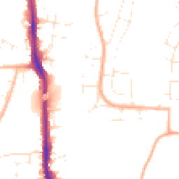 Daytime road noise heatmap for BS14 8DX