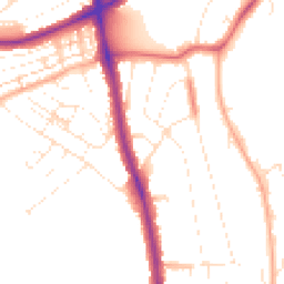 Daytime road noise heatmap for BS14 9HE