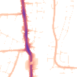 Daytime road noise heatmap for BS14 9JB