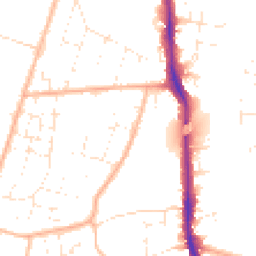 Daytime road noise heatmap for BS14 9PL